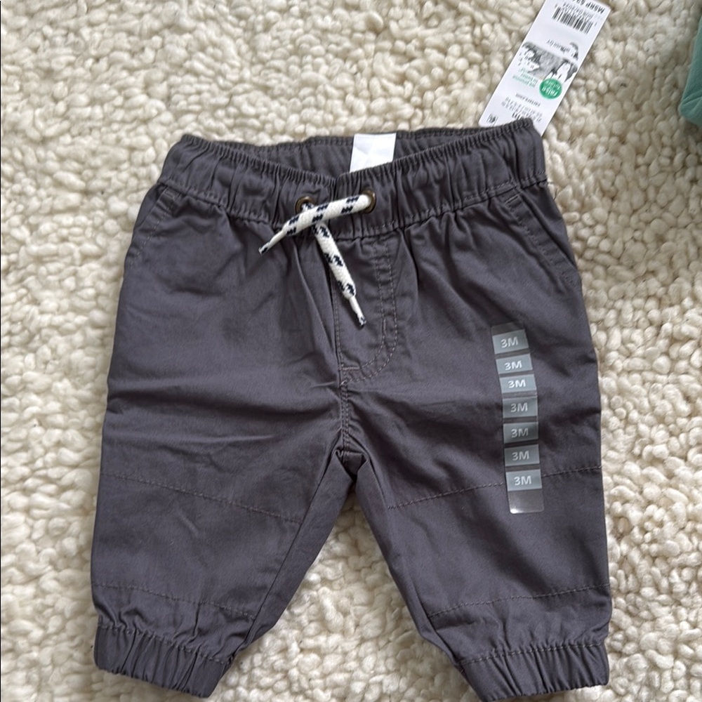 Carter's Gray Casual Bottoms with Elastic Waistband